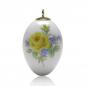 Preview: Miniatur Osterei, Meissen, Gelbe Rose mit Vergißmeinnicht, H: 5 cm
