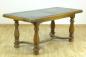 Preview: Tisch eckig mit grüner Steinplatte, 20. Jh., Wohnzimmertisch, 61x64x140 cm