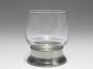 Preview: Glas mit Zinnmontur, H: 8,5 cm