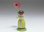 Preview: Figur Mädchen mit Blume, Erzgebirge, H: 9 cm