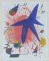 Preview: Joan Miró: Kunstdruck "L'étoile bleu - Der blaue Stern", 1972, im Rahmen