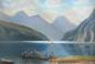 Preview: Monogrammist JQ / IQ: Gemälde Walen See (Schweiz)