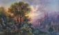 Preview: Gemälde stimmungsvolle Landschaft im Abendrot