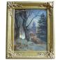 Preview: M. v. Gilsa, 1876: Gemälde Burg im verschneiten Wald