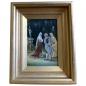Preview: Gemälde Vorstellung der Braut, 2 Herren und eine Dame in herrschaftlichen Gewändern