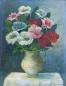 Preview: Monogrammist H. F.: Gemälde Blumenstilleben in Vase