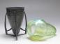 Preview: Vase, Archibald Knox für Liberty & Co. London, um 1902/05, Zinn, Glas