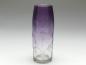 Preview: Vase, Moser, Karlsbad, um 1900, farbloses Glas Verlauf violett, Blumendekor