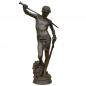 Preview: Bronzefigur David mit dem Kopf von Goliath, A. Mercié, Bronze, H: 71,5 cm