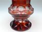 Preview: große Vase, Kelchvase, Handschliff, roter Überfang, H: 34 cm
