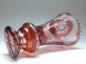 Preview: große Vase, Kelchvase, Handschliff, roter Überfang, H: 34 cm