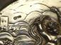 Preview: ovale Schale mit Putti, Blumendekor und Durchbruchrand, 800er Silber, 3,5 x 24 x 20,5 cm, 318 g