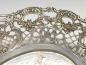 Preview: ovale Schale mit Putti, Blumendekor und Durchbruchrand, 800er Silber, 3,5 x 24 x 20,5 cm, 318 g