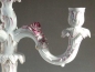Preview: Kerzenleuchter, 4-lichtig, Plaue, weiß-purpur, H: 52 cm