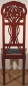 Preview: Stuhl, Hochlehnstuhl, Jugendstil, 126x46x43,5 cm