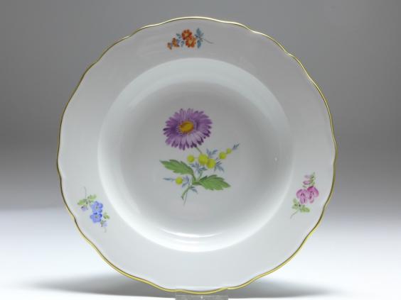 Suppenteller, Meissen, Blume 2 - Aster, D: 22 cm