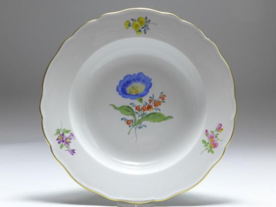Suppenteller, Meissen, Blume 2 - Bandwinde, D: 22 cm