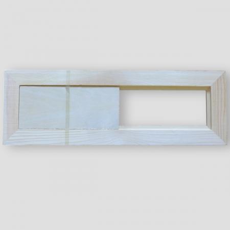 Sauna Lüftungsschieber, Holz, 40 x 13,5 cm