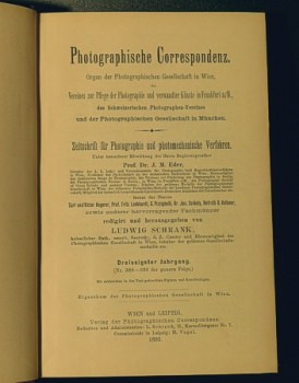 Hornig, E. (Hrsg.): Photographische Correspondenz. 30. Jg. 1893