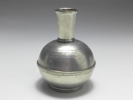 Vase, Blumenvase, Zinn, H: 10,5 cm