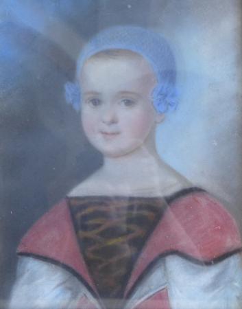 Gemälde Portrait Mädchen, Kinderportrait