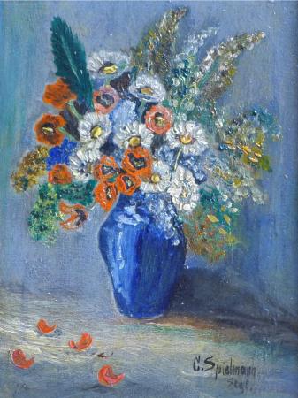 C. Spielmann: Gemälde Blumenstilleben