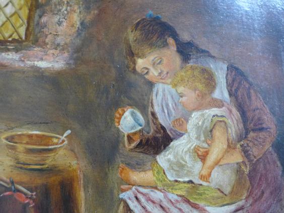 Gemälde Mutter mit Kind