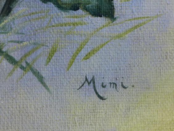 Gemälde Blumenstilleben Stiefmütterchen