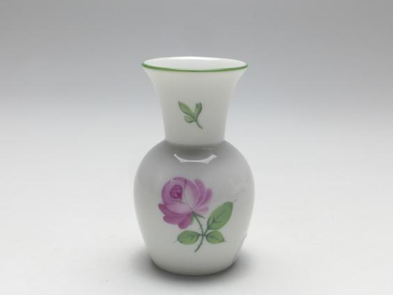 Vase, Augarten Wien, Wiener Rose, H: 8,5 cm