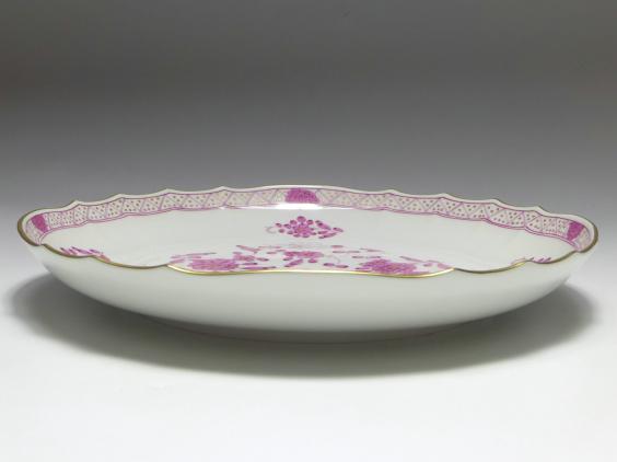 runde Schale, Meissen, Indisch purpur reich, D: 28 cm