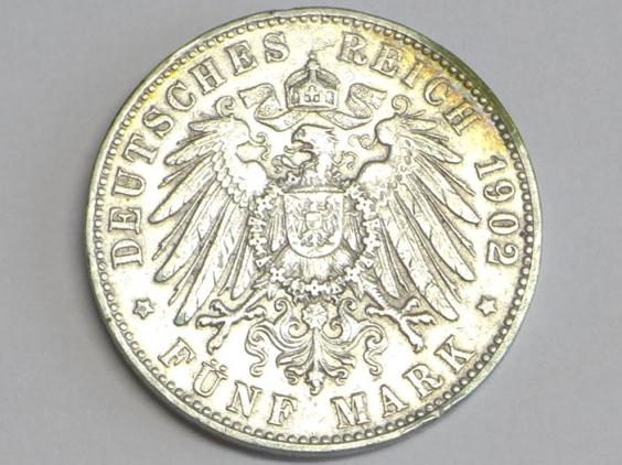 Münze 5 Mark, 1902 J, Deutsches Reich, Freie und Hansestadt Hamburg