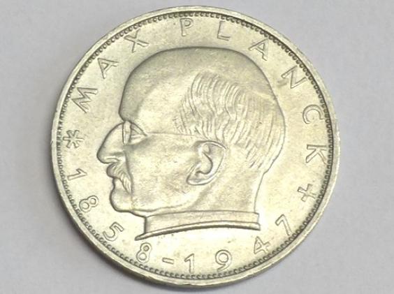 Münze 2 Deutsche Mark (DM), 1965 F, Max Planck, BRD