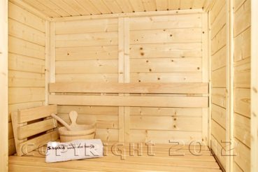 Kleine Sauna Modell hess-wellness Mini Bad