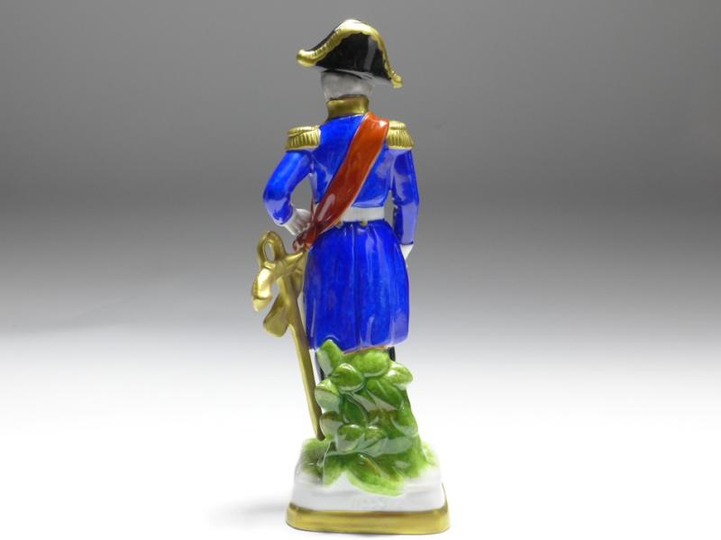 Figur General Davoust, Scheibe-Alsbach | Thüringen, bunt staffiert, H: 22,5 cm