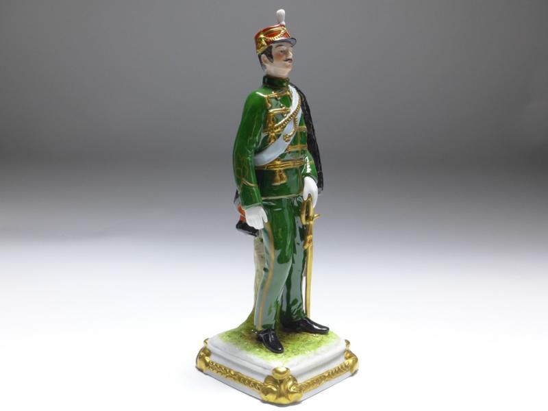 Figur Leutnant, Scheibe-Alsbach | Thüringen, bunt staffiert, H: 24 cm