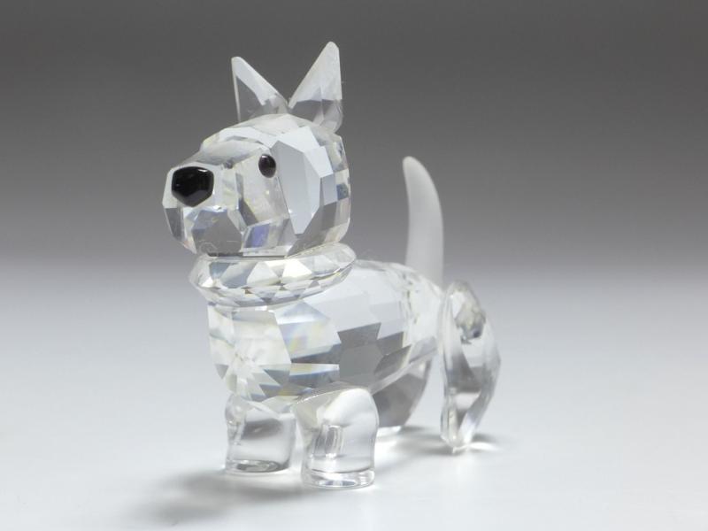 Figur Hund Terrier, Swarovski, H: 4 cm