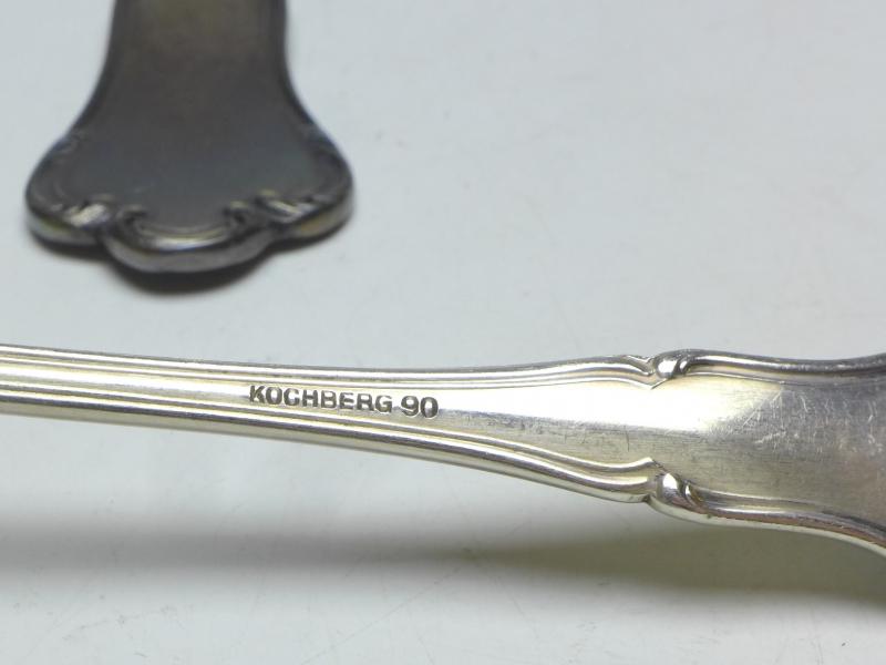 Serviergarnitur Kelle, 5-tlg., Kochberg, Koch und Bergfeld, 90er Silberauflage, Modell 3269 Barock