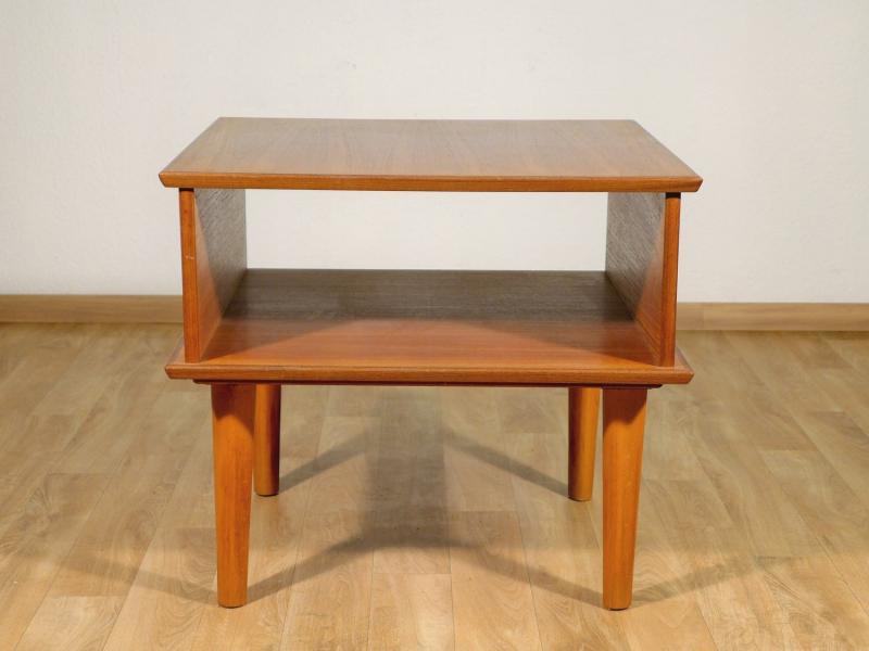 Tisch, Beistelltisch, Teakholz, um 1960/70, Vintagemöbel, 54x60x60 cm