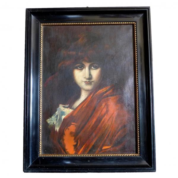 R. Zarges, 1917: Gemälde Juanita. Öl auf Leinwand