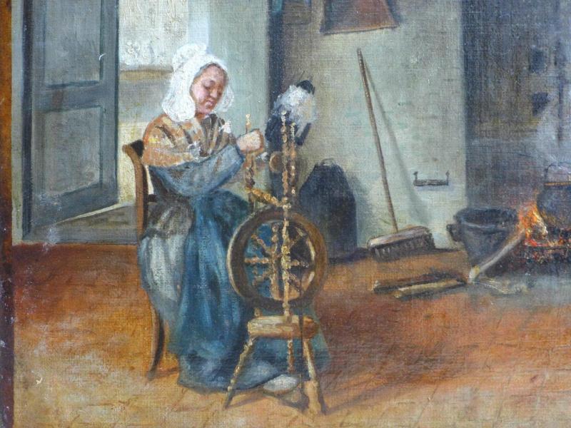 Jul. Heuber, 1881: Gemälde Interieur