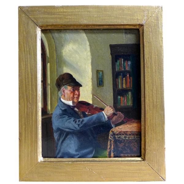 Waldemar Vobinn, 1935: Gemälde Violine spielender Mann