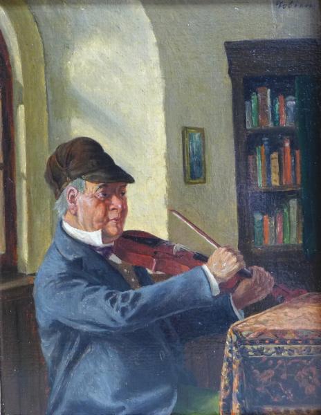 Waldemar Vobinn, 1935: Gemälde Violine spielender Mann