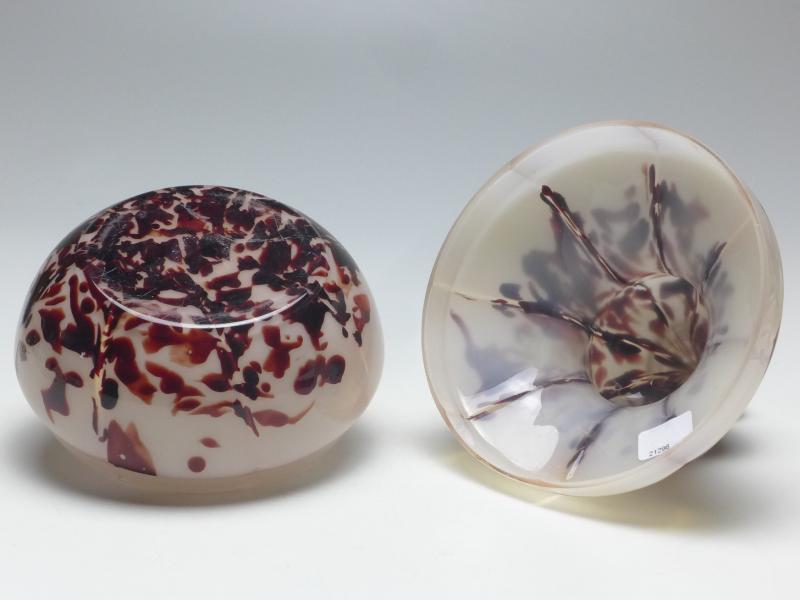 Deckeldose, Dose, Glas, H: 14,5 cm