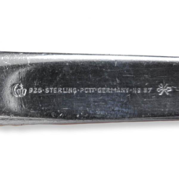 Messer aus Besteck Nr. 87 von Carl Pott, 925er Sterling Silber, 1959/60 Solingen, Germany