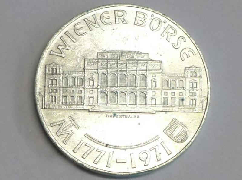 Münze 25 Schilling 1971 Österreich - Austria 2. Republik - Wiener Börse 1771-1971