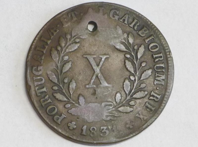 Münze 10 Réis Michael I, 1831, Portugal