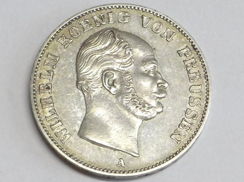 Münze 1 Thaler, Ausbeutetaler, 1861 A, Brandenburg-Preußen, Friedrich Wilhelm IV., 1840-1861