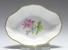 Schälchen oval, Meissen, Blume 2, 8 x 6 cm