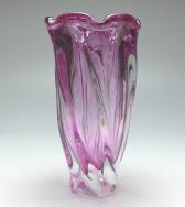 Vase, fliederfarben, Egermann, H: 25,5 cm