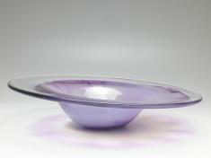 Schale, Glashaus Udo Edelmann, violett, D: 34 cm